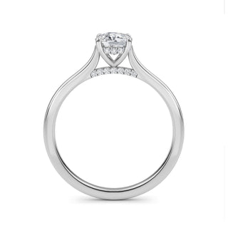 Cushion Classic Solitaire Engagement Ring 0.6 ct