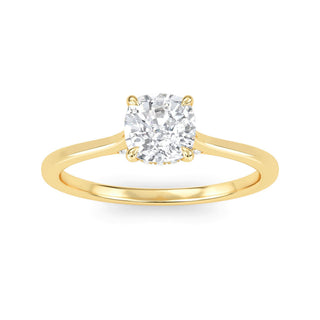 Cushion Classic Solitaire Engagement Ring 0.6 ct