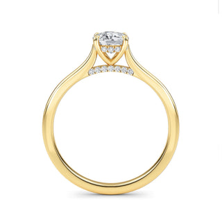Cushion Classic Solitaire Engagement Ring 0.6 ct