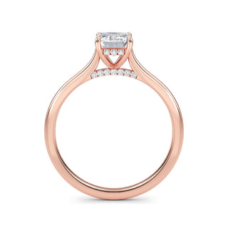 Emerald Classic Solitaire Engagement Ring 1.0 ct