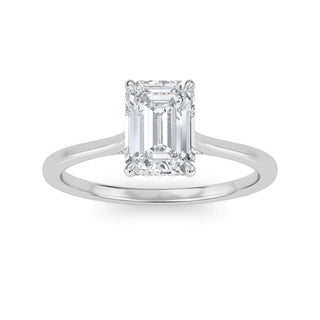 Emerald Classic Solitaire Engagement Ring 1.0 ct