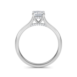 Emerald Classic Solitaire Engagement Ring 1.0 ct