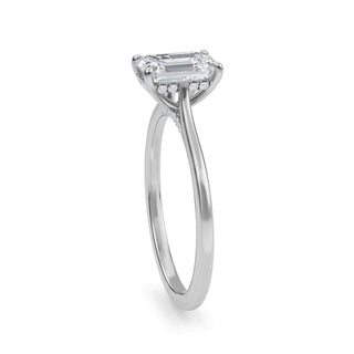 Emerald Classic Solitaire Engagement Ring 1.0 ct