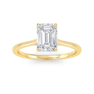 Emerald Classic Solitaire Engagement Ring 1.0 ct