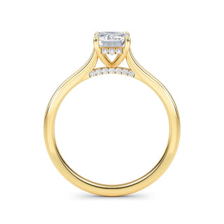 Emerald Classic Solitaire Engagement Ring 1.0 ct