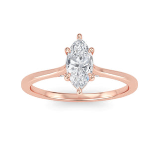 Marquise Classic Solitaire Engagement Ring 0.5 ct