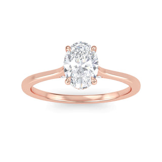 Oval Classic Solitaire Engagement Ring 1.0 ct