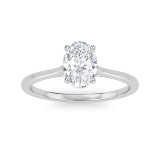 Oval Classic Solitaire Engagement Ring 1.0 ct