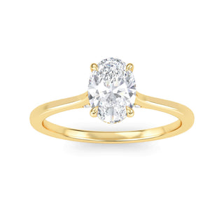 Oval Classic Solitaire Engagement Ring 1.0 ct