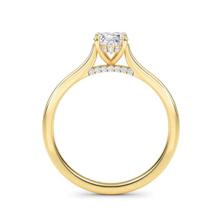 Oval Classic Solitaire Engagement Ring 1.0 ct