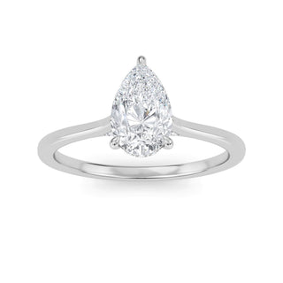 Pear Classic Solitaire Engagement Ring 1.0 ct