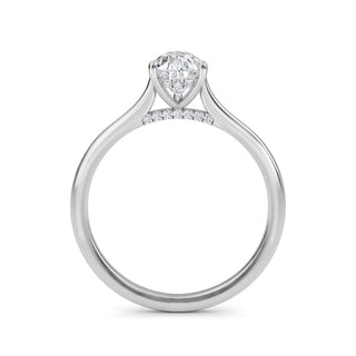Pear Classic Solitaire Engagement Ring 1.0 ct