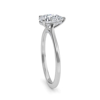 Pear Classic Solitaire Engagement Ring 1.0 ct