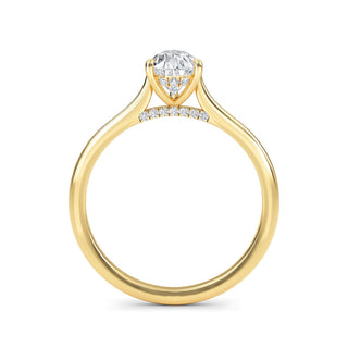 Pear Classic Solitaire Engagement Ring 1.0 ct