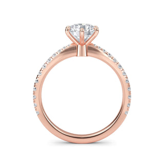 Round Cut Classic Pavé Engagement Ring 1.0 ct