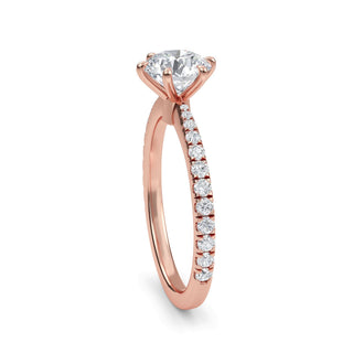 Round Cut Classic Pavé Engagement Ring 1.0 ct