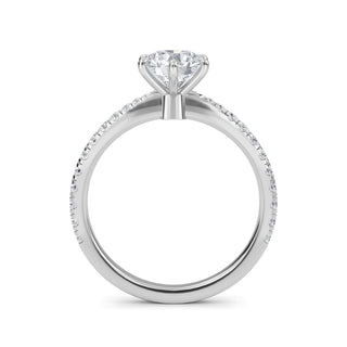 Round Cut Classic Pavé Engagement Ring 1.0 ct
