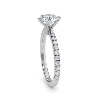 Round Cut Classic Pavé Engagement Ring 1.0 ct