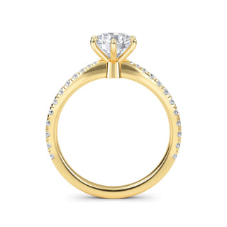 Round Cut Classic Pavé Engagement Ring 1.0 ct