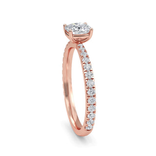 Cushion Refined Pavé Engagement Ring 1.0 ct