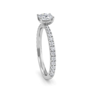 Cushion Refined Pavé Engagement Ring 1.0 ct