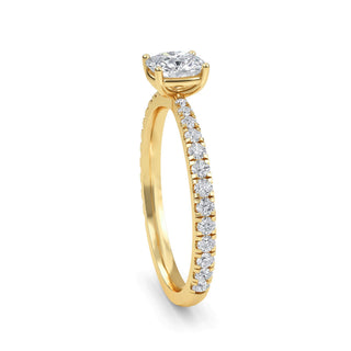 Cushion Refined Pavé Engagement Ring 1.0 ct