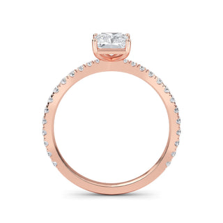 Emerald Cut Signature Pavé Engagement Ring 1.0 ct