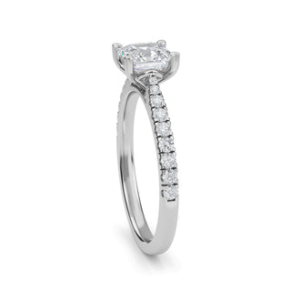 Asscher Cut Signature Pavé Engagement Ring 1.0 ct