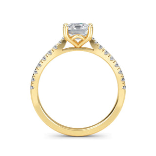 Asscher Cut Signature Pavé Engagement Ring 1.0 ct