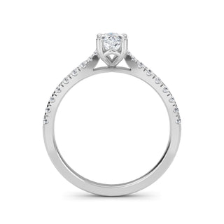 Marquise Cut Classic Pavé Engagement Ring 1.0 ct