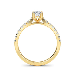 Marquise Cut Classic Pavé Engagement Ring 1.0 ct