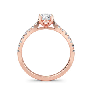 Oval Cut Classic Pavé Engagement Ring 1.0 ct