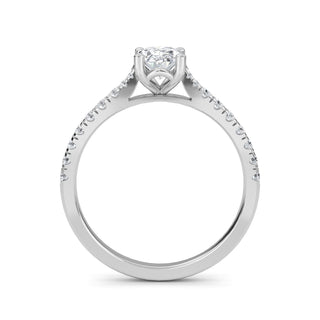 Oval Cut Classic Pavé Engagement Ring 1.0 ct