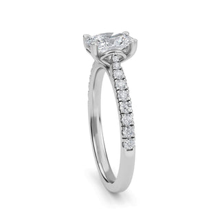 Oval Cut Classic Pavé Engagement Ring 1.0 ct