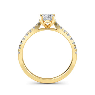 Oval Cut Classic Pavé Engagement Ring 1.0 ct