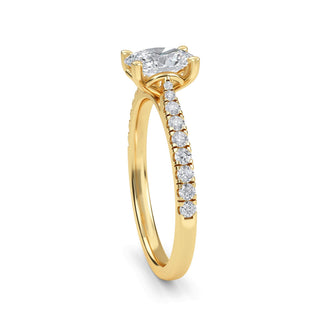 Oval Cut Classic Pavé Engagement Ring 1.0 ct