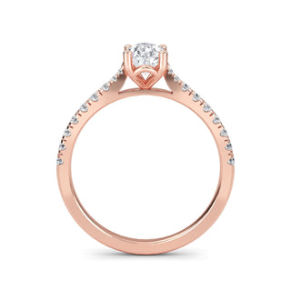 Pear Cut Classic Pavé Engagement Ring 1.0 ct