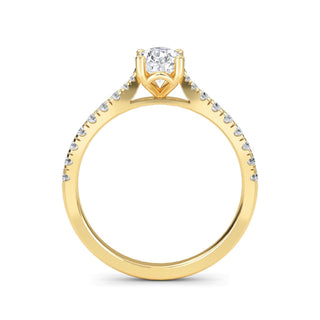 Pear Cut Classic Pavé Engagement Ring 1.0 ct