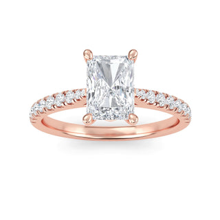Radiant Cut Classic Pavé Engagement Ring 1.0 ct