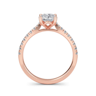 Radiant Cut Classic Pavé Engagement Ring 1.0 ct