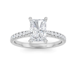 Radiant Cut Classic Pavé Engagement Ring 1.0 ct