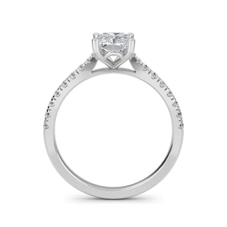 Radiant Cut Classic Pavé Engagement Ring 1.0 ct
