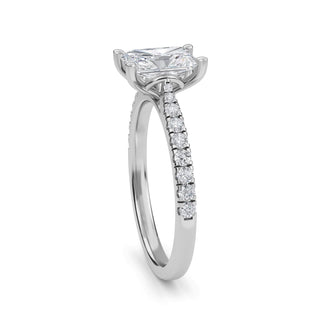 Radiant Cut Classic Pavé Engagement Ring 1.0 ct