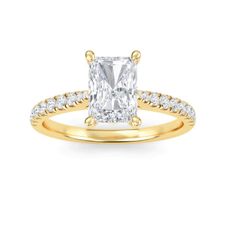 Radiant Cut Classic Pavé Engagement Ring 1.0 ct