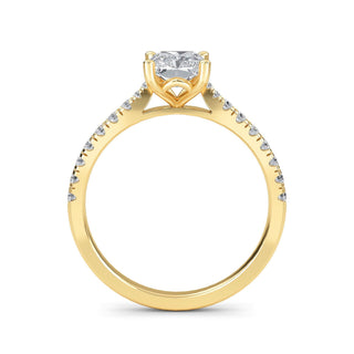 Radiant Cut Classic Pavé Engagement Ring 1.0 ct