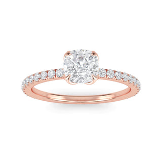 Cushion Signature Pavé Engagement Ring 1.0 ct
