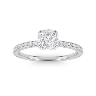 Cushion Signature Pavé Engagement Ring 1.0 ct