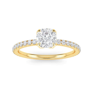 Cushion Signature Pavé Engagement Ring 1.0 ct