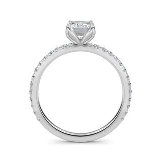 Emerald Refined Pavé Engagement Ring 1.0 ct