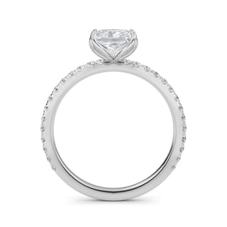 Princess Cut Delicate Pavé Engagement Ring 1.0 ct